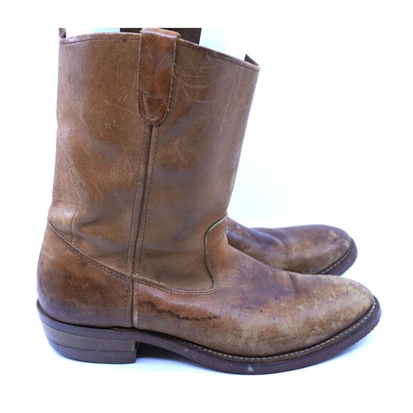Double H Boots Mens 10.5 D Ranchwell Pecos Pull On Western Nailseat Campus 2555 - Picture 1 of 6